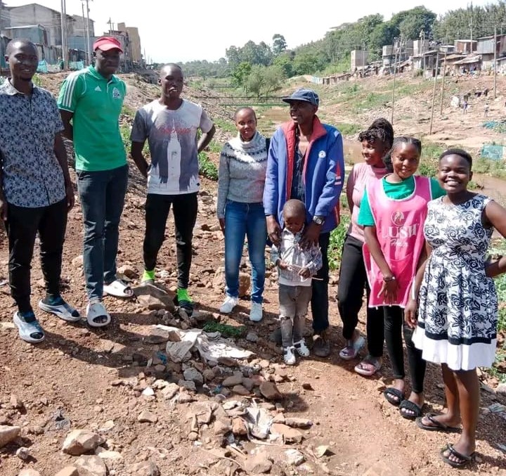 Community service participants gathering